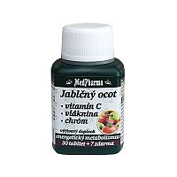MedPharma JABLČNÝ OCOT, VIT C, VLÁKNINA, CHRÓM tbl 30+7 (37 ks)