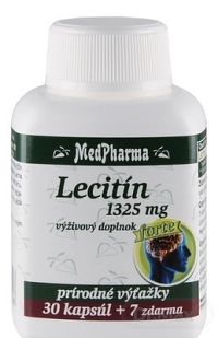 MedPharma LECITÍN Forte 1325 mg cps 30+7 zadarmo (37 ks)