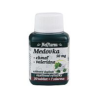 MedPharma MEDOVKA 50MG + CHMEĽ + VALERIÁNA tbl 30+7 zadarmo (37 ks)