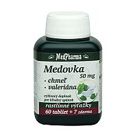 MedPharma MEDOVKA 50MG + CHMEĽ + VALERIÁNA tbl 60+7 (67 ks)