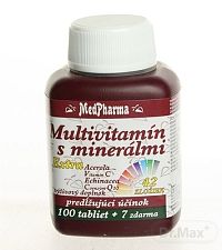 MedPharma MULTIVITAMIN S MINERÁL. EXTRA 42 ZLOŽIEK 1×107 tbl, výživový doplnok