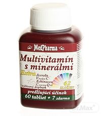 MedPharma MULTIVITAMIN S MINERÁL. EXTRA 42 ZLOŽIEK 1×67 tbl, výživový doplnok