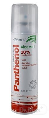 MedPharma PANTHENOL 10% CHLADIVÝ SPREJ Sensitive, s Aloe vera 1x150 ml