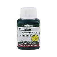 MedPharma PUPALKA DVOJROČNÁ 500MG, VITAMÍN E cps 30+7 zadarmo (37 ks)