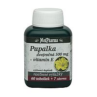 MedPharma PUPALKA DVOJROČNÁ 500MG, VITAMÍN E cps 60+7 zadarmo (67 ks)