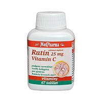 MedPharma Rutín 25 mg + vitamín C 100 mg