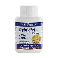 MedPharma RYBI OLEJ 1000 mg - EPA, DHA cps 30+7 zadarmo (37 ks)