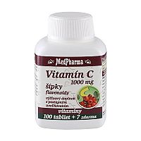 MedPharma VITAMÍN C 1000 MG so šípkami 100 + 7 tabliet