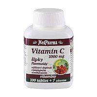 MedPharma VITAMÍN C 1000 MG so šípkami 100 + 7 tabliet zdarma