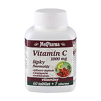 MedPharma VITAMÍN C 1000 MG so šípkami tbl (s postup. uvoľňovaním) 60+7 (67 ks)