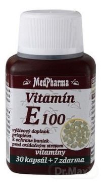 MedPharma VITAMÍN E 100 cps 30+7 (37 ks)
