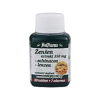MedPharma Ženšen 200 mg Echinacea Leuzea 37 tabliet