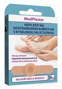 MedPlaster Náplasť NA KURIE OKÁ s kyselinou salicylovou 1x8 ks