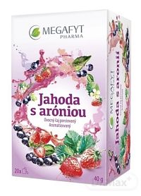 MEGAFYT Jahoda s aróniou 20×2 g (40 g), ovocný čaj porciovaný