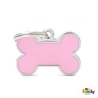 MF SMALL BONE PINK gravírovateľný prívesok 1,9x3cm