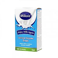 Milkaid kvapky s enzýmom laktázy kvapky do mlieka 1x15 ml
