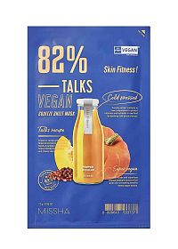 Missha Talks Vegan Squeeze Sheet Mask Skin Fitness 27 g / 1 sheet 1×27 g / 1 sheet