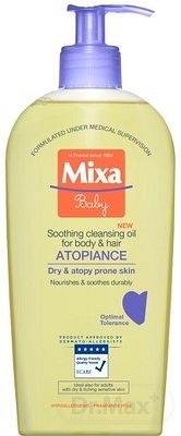 Mixa Baby ATOPIANCE Soothing cleansing oil čistiaci upokojujúci olej na talo a vlasy pre pleť so sklonom k atopii 1x250 ml