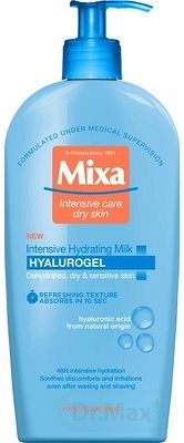 Mixa HYALUROGEL Intensive Hydrating Milk telové mlieko pre suchú a citlivú pleť 1x400 ml