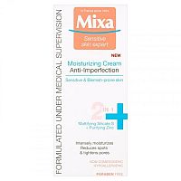 Mixa hydratačný krém 2v1 proti nedokonalostiam Sensitive skin Expert Anti-Imperfection Moisturizing Cream 50 ml