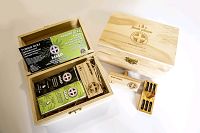 MMP Dezinfekcia auta - tymián + konope s CBD olej + difúzer v drevenom boxe 1×1 kus