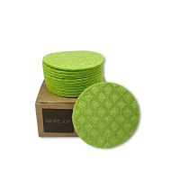 More Joy Kozmetický celulózový támpón zelený 1×12 ks v krabičke