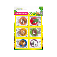 MosquitNo Samolepky SpotZzz Safari uvoľňujúce citronelovú vôňu 1×1 set, samolepky proti komárom