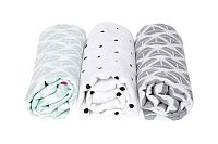 MOTHERHOOD Plienka mušelínová 3ks Mint Boats 70x80cm 1×3ks