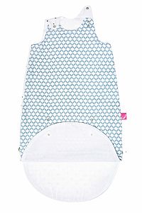 MOTHERHOOD Vak na spanie mušelínový 2v1 Zip a Round Blue Classics 3-18 m 0,5 tog 1×1 ks