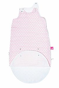 MOTHERHOOD Vak na spanie mušelínový 2v1 Zip a Round Pink Classics 3-18 m 0,5 tog 1×1 ks
