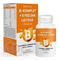 MOVit B-Komplet + Kyselina listová PREMIUM 1×90 tabliet