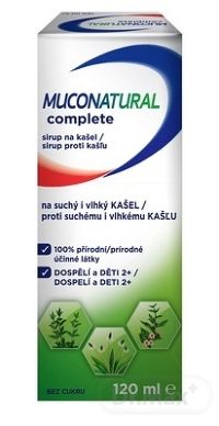 Muconatural Complete sirup proti kašľu 1 x 120 ml