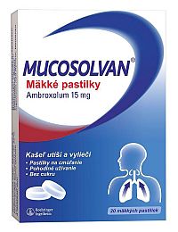 MUCOSOLVAN mäkké pastilky pas orm 15 mg 1x20 ks