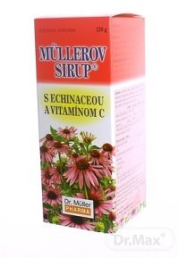 MÜLLEROV SIRUP S ECHINACEOU A VIT. C 1×320 g, výživový doplnok