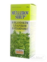 MÜLLEROV SIRUP S ISLANDSKÝM LIŠAJNÍKOM A VIT. C 1×320 g, sirup