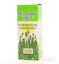 MÜLLEROV SIRUP SO SKOROCELOM A VIT. C 1×130 g, výživový doplnok