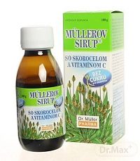 MÜLLEROV SIRUP SO SKOROCELOM A VIT. C bez cukru 1x100 g