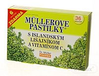 Müllerove pastilky s island. lišajníkom a vit. C 36 ks