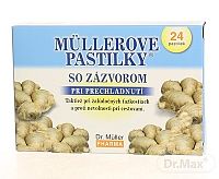MÜLLEROVE PASTILKY SO ZÁZVOROM 1×24 ks, zahriatie