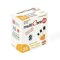 MultiCareIn Prúžky na meranie triglyceridov 25 ks