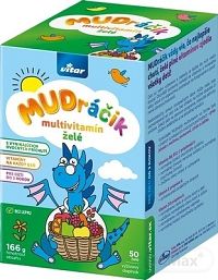 MULTIVIT.MUDRACIK ZMES PRICHUTI GUM POR 50KS VITAR 1×50 ks, multivitamín