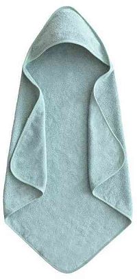 Mushie osuška s kapucňou z organickej bavlny - Sea Mist