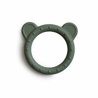 Mushie silikónové hryzátko BEAR dried thyme 1×1 ks, hryzátko