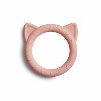 Mushie silikónové hryzátko CAT blush 1×1 ks, hryzátko