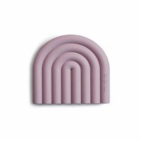 Mushie silikónové hryzatko Rainbow mauve 1×1 ks, hryzátko