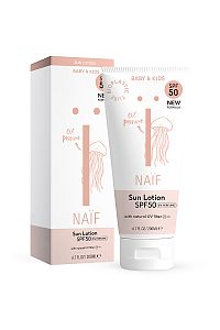 NAÏF Ochranné mlieko na opaľovanie SPF 50 pre deti a bábätká