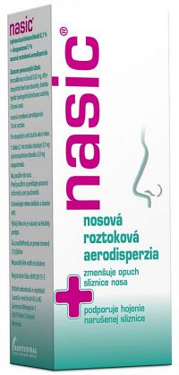 Nasic nosová roztoková aerodisperzia aer nao (fľ.skl.s namontovaným rozprašovačom) 1x10 ml