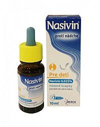 NASIVIN 0,025 % int nas (fľaša sklenená, hnedá s kvapkadlom) 1x10 ml