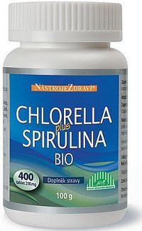 Nástoje zdraví Chlorella Plus Spirulina Bio 400 tbl.