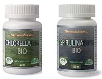 Nástroje zdravia Chlorella Extra Bio+Spirulina Extra Bio-DUOPACK 2 x 50 g/2 x 200 tabliet